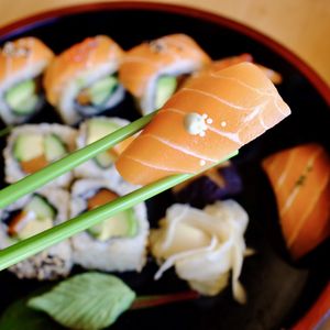 Vegan salmon at Kaze Bento in Mount Lawley