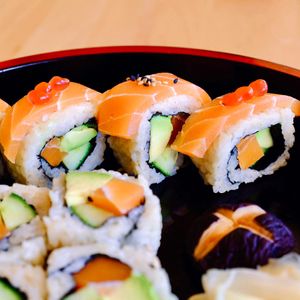 Vegan salmon roe at Kaze Bento in Mount Lawley