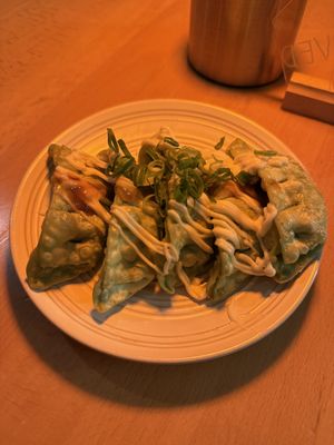 Vegan gyoza’s  at Kaze Bento in Mount Lawley