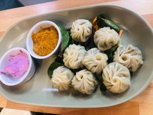 Plant based / vegetarian momo’s  at The Sage Village in Campbelltown