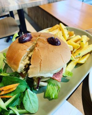 Works burger  at The Sage Village in Campbelltown