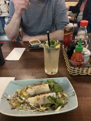 Steamed rice cakes with beans and mushrooms  at Xin Chào Vietnamese Cuisine in Vienna