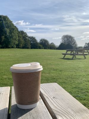 Oat Milk Latte! at The Cabin At Berretts Farm in Henfield