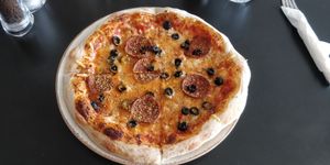 Beer Pizza at Holy Cow Lounge in Edinburgh