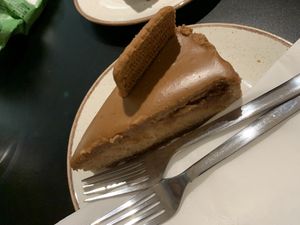 Biscoff cake at Holy Cow Lounge in Edinburgh