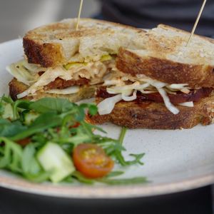 Reuben sandwich at Holy Cow Lounge in Edinburgh