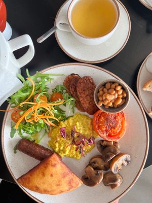 Tasty breakfast  at Holy Cow Lounge in Edinburgh