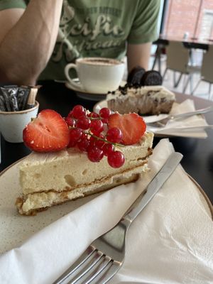 Victoria sponge   at Holy Cow Lounge in Edinburgh