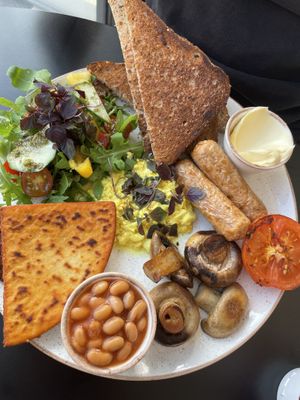 Vegan breakfast  at Holy Cow Lounge in Edinburgh