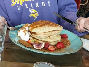 Biscoff pancakes 🥞 at Holy Cow Lounge in Edinburgh