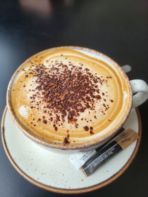 Cappuccino at Holy Cow Lounge in Edinburgh