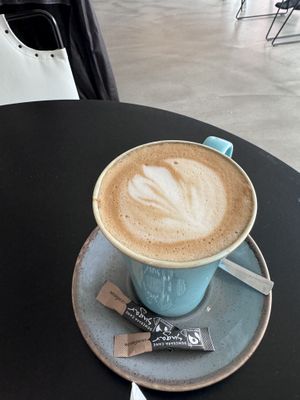 Latte   at Holy Cow Lounge in Edinburgh