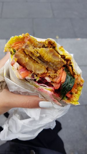 Plantan & other fillings at Mel Tropical Kitchen - Euston Rd in North London