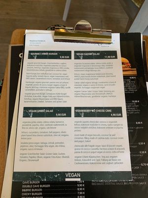 Vegan side menu  at Magdalena Food & Fun in Postojna