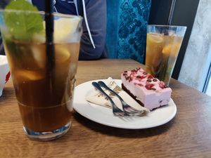 Homemade ice teas at Magdalena Food & Fun in Postojna