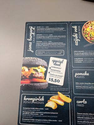 Menu part 2 at Magdalena Food & Fun in Postojna