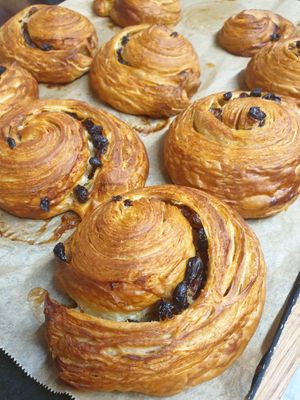 100% organic 100%vegan pain au raisin at The Wild Pear Bakehouse in Hoylake