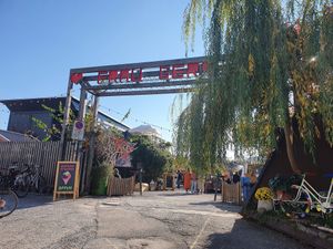 Entrance at Frau Gerolds Garten in Zurich