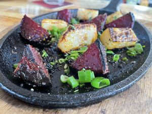 Beets and Kohlrabi at Bar Maroc in Tel Aviv