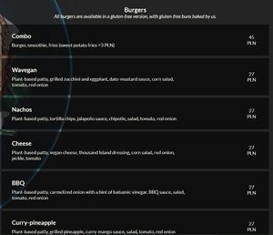 vegan options at Wavegan in Gdansk