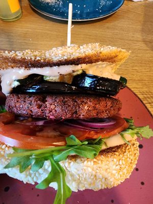 Wavegan burg up close at Wavegan in Gdansk