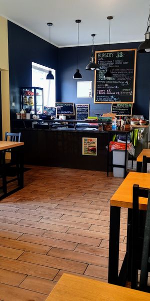 Interier of the restaurant at Wavegan in Gdansk