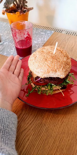 HUGE burger at Wavegan in Gdansk