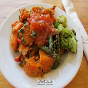 Plate of salad at Heart and Soul Organic Chai Cafe in Cronulla