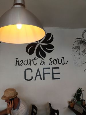 Signage at Heart and Soul Organic Chai Cafe in Cronulla