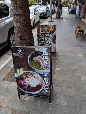 Vegan cafe at Heart and Soul Organic Chai Cafe in Cronulla