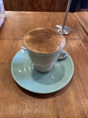 Soy pumpkin spiced latte  at Heart and Soul Organic Chai Cafe in Cronulla