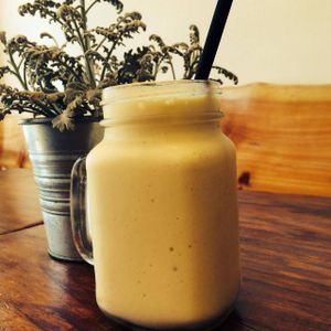 Banana Mango Smoothie at Heart and Soul Organic Chai Cafe in Cronulla