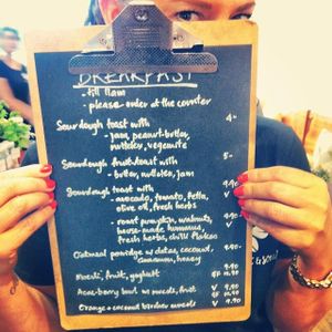 Heart and Soul Breakfast Menu. Available 8am - 11am daily. at Heart and Soul Organic Chai Cafe in Cronulla