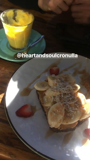 Banamara and tuneric  at Heart and Soul Organic Chai Cafe in Cronulla