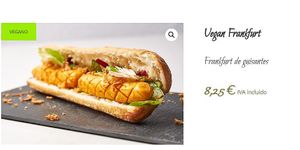 El que me sirvieron era solo Frankfurt y pan at Plats & Co in Miami Platja