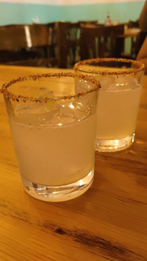 Margaritas at Taqueria Muchachos in Rhodes