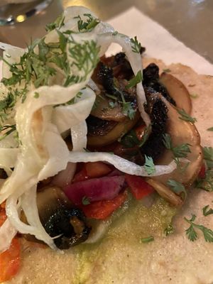 Mushroom burritos   at Taqueria Muchachos in Rhodes