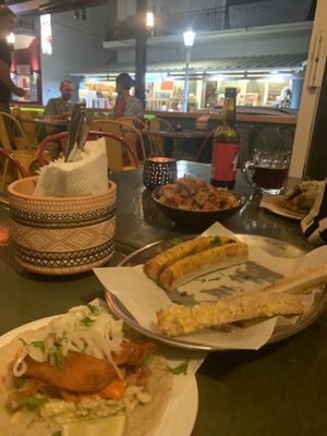   at Taqueria Muchachos in Rhodes