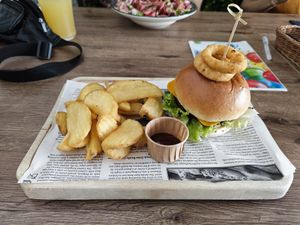 Vegan Burger at Gostisce Sovdat in Bovec
