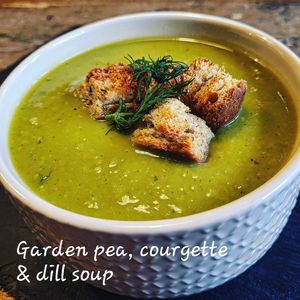 Four homemade soups, available daily. Served with sourdough bread/toast, oatcakes or grilled cheese sandwich.  at Curran Geal in Edinburgh