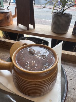 Spicy mushroom soup   at Curran Geal in Edinburgh