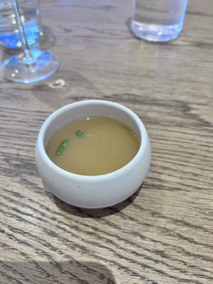 Miso soup  at KUSAKI in Brighton