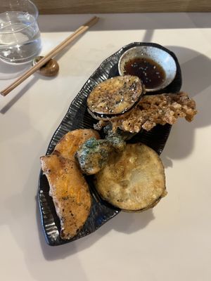 Tempura vegetable   at KUSAKI in Brighton