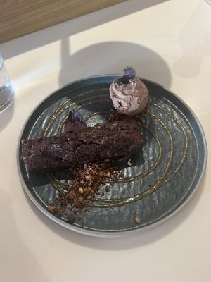Miso brownie   at KUSAKI in Brighton