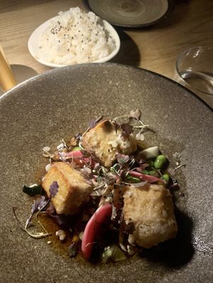 Agedashi tofu  at KUSAKI in Brighton