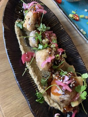 Cauliflower. Again deep fried   at KUSAKI in Brighton
