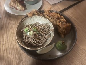 Mushroom and soba noodles   at KUSAKI in Brighton