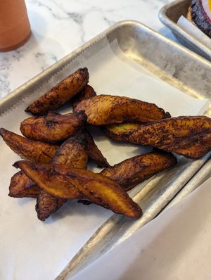 Fried sweet plantain at Brick City Vegan in Newark