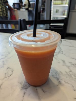 Mango berry lime juice at Brick City Vegan in Newark
