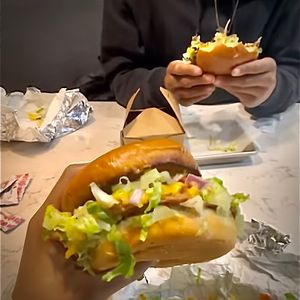 Sweet Potato Burger at Brick City Vegan in Newark